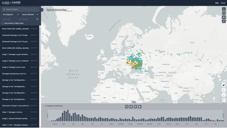 The Eyes on Russia Map