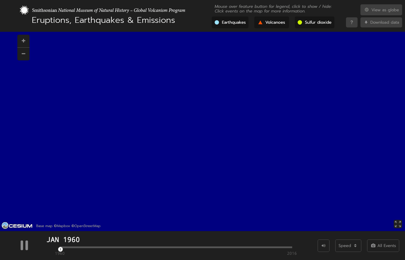 Global Volcanism Program map