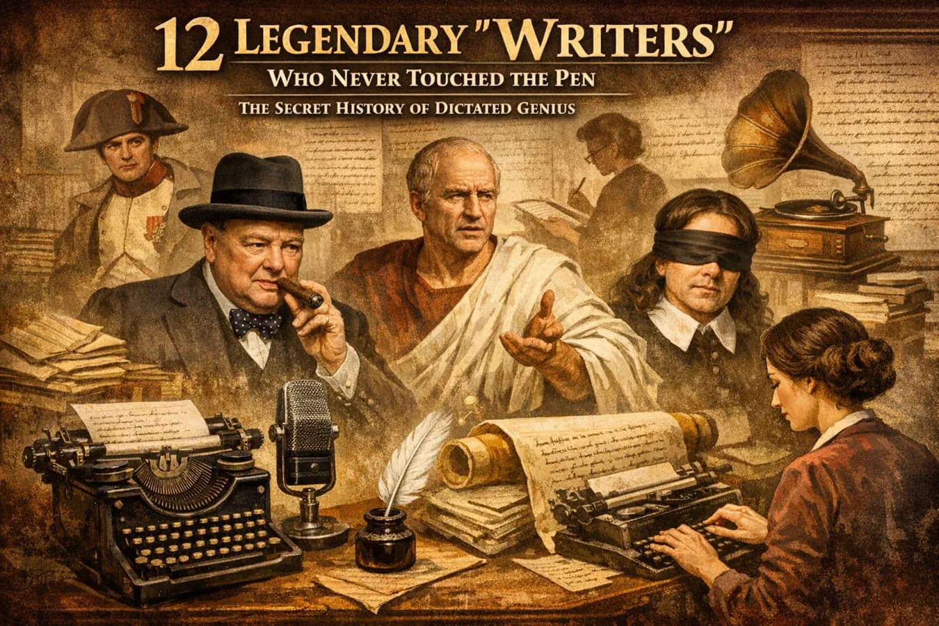 12 Legendary "Writers" Who Never Touched the Pen: The Secret History of Dictated Genius