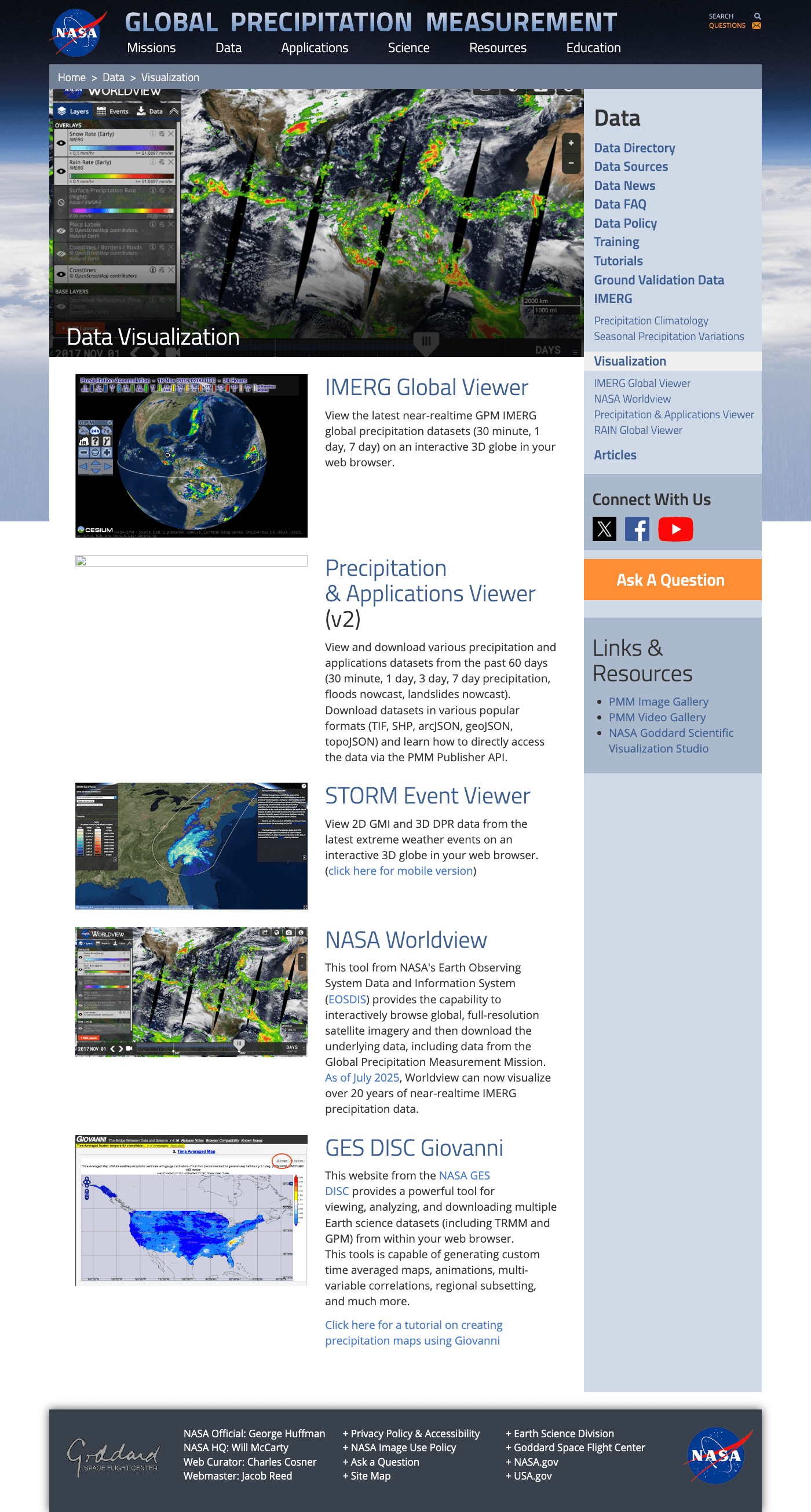 NASA GPM IMERG Viewer