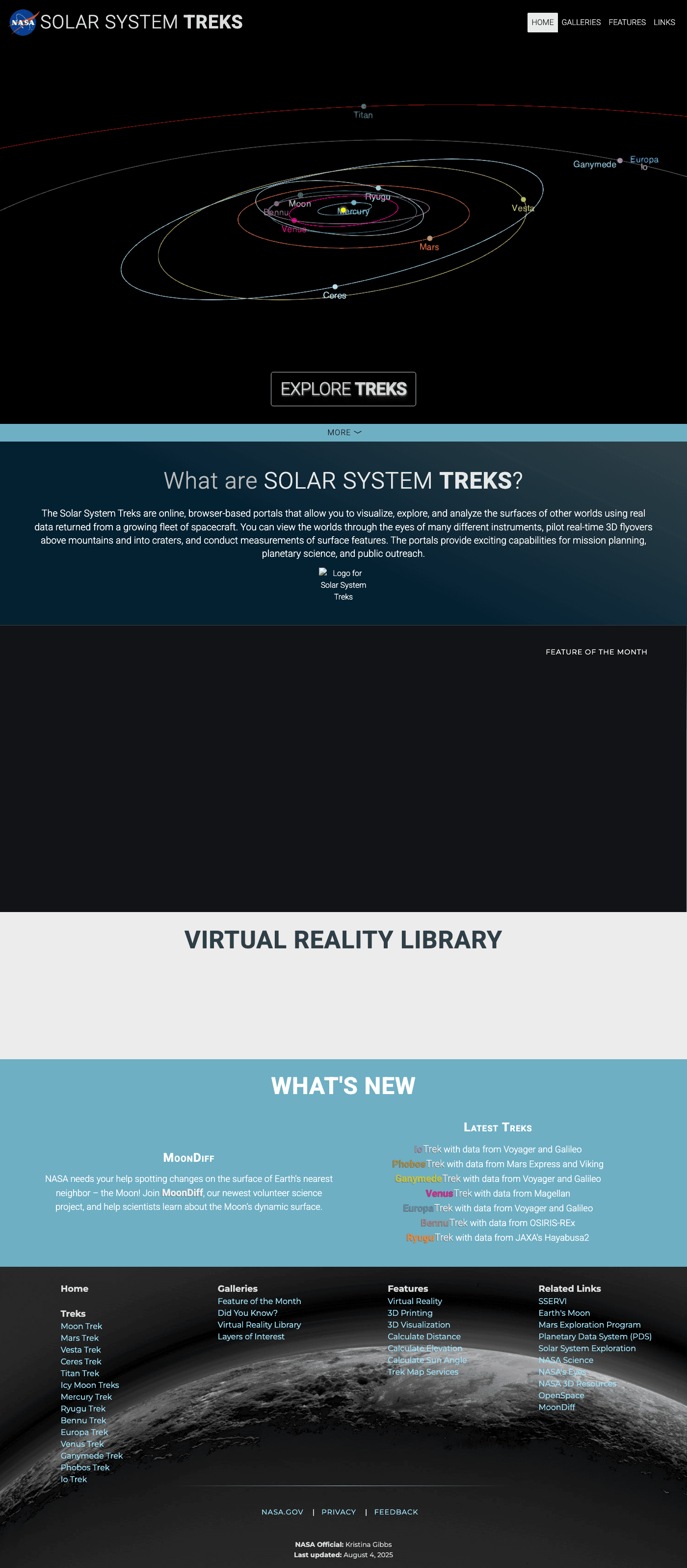 NASA Solar System Treks