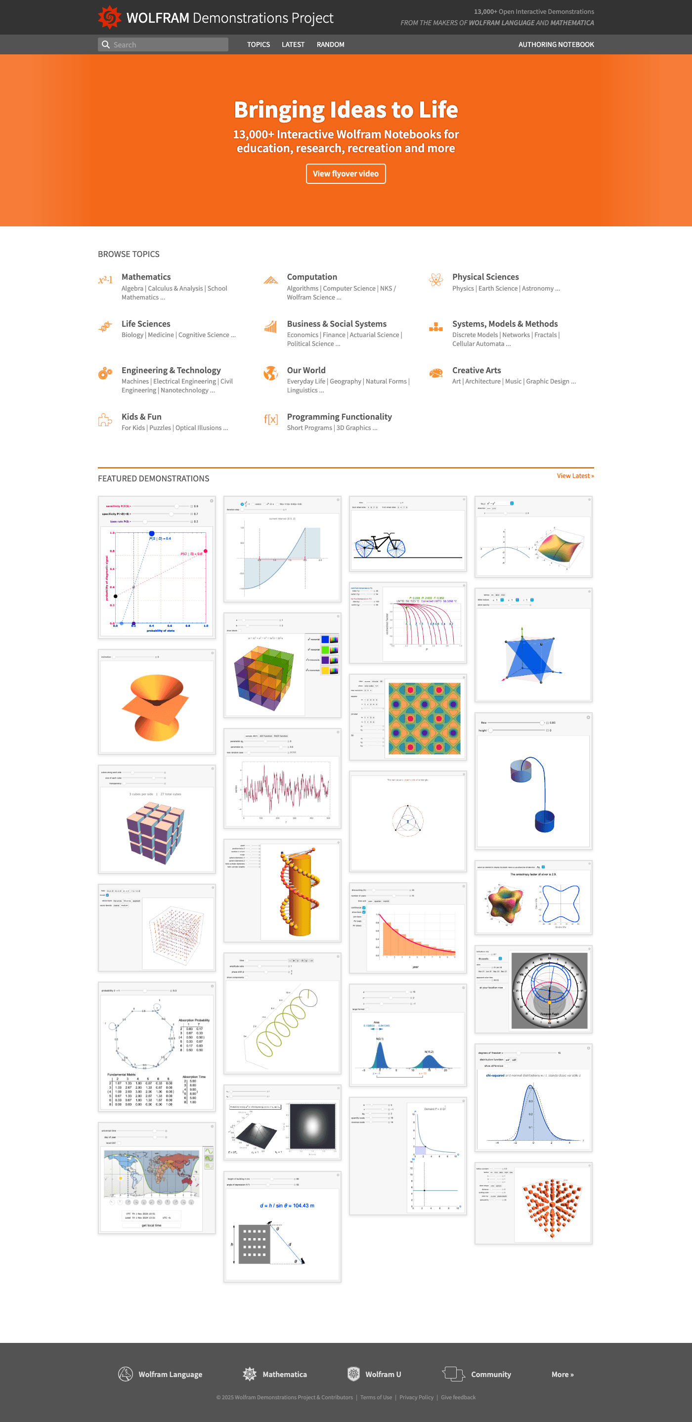 Wolfram Demonstrations Project