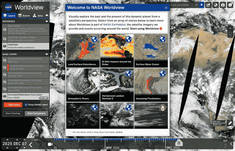 NASA Worldview interactive map | Jesus Iniesta