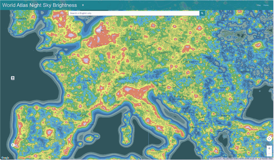 Bortle scale and Light Pollution