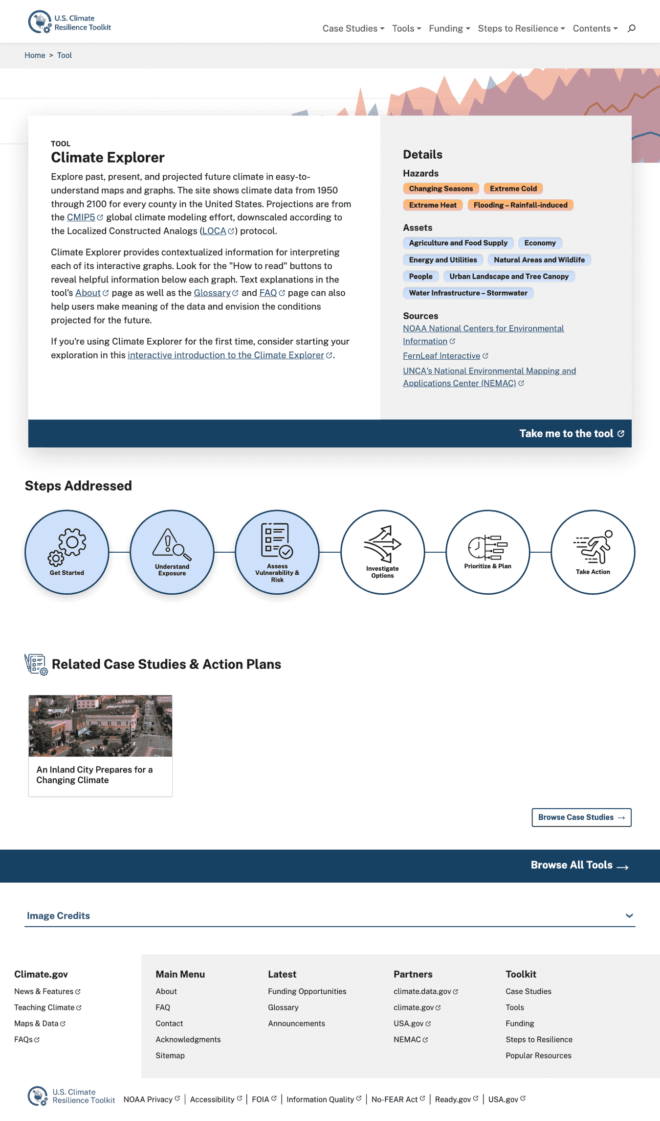 U.S. Climate Resilience Toolkit Climate Explorer