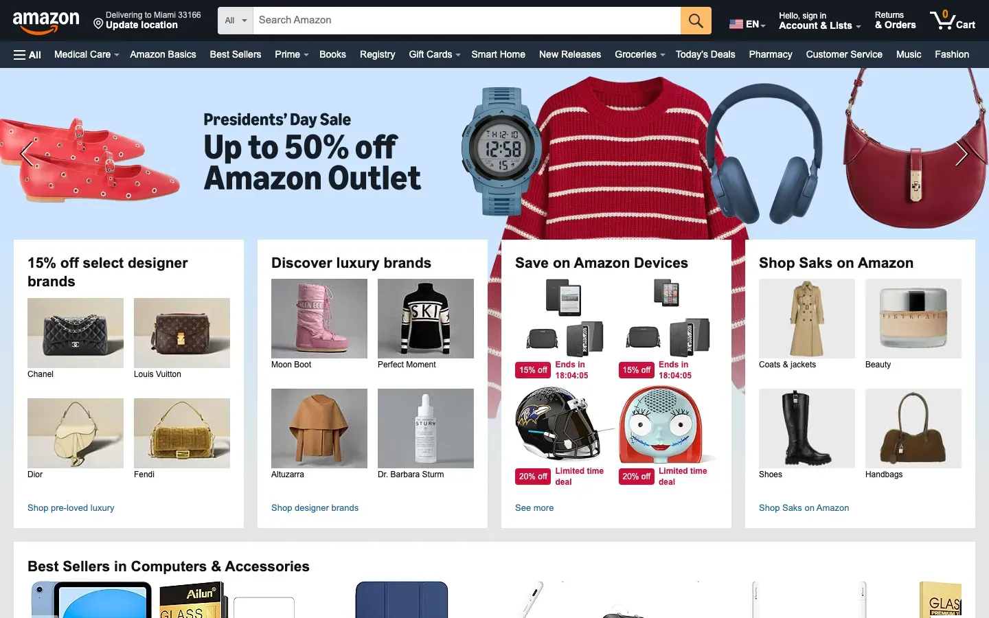 Amazon desktop preview