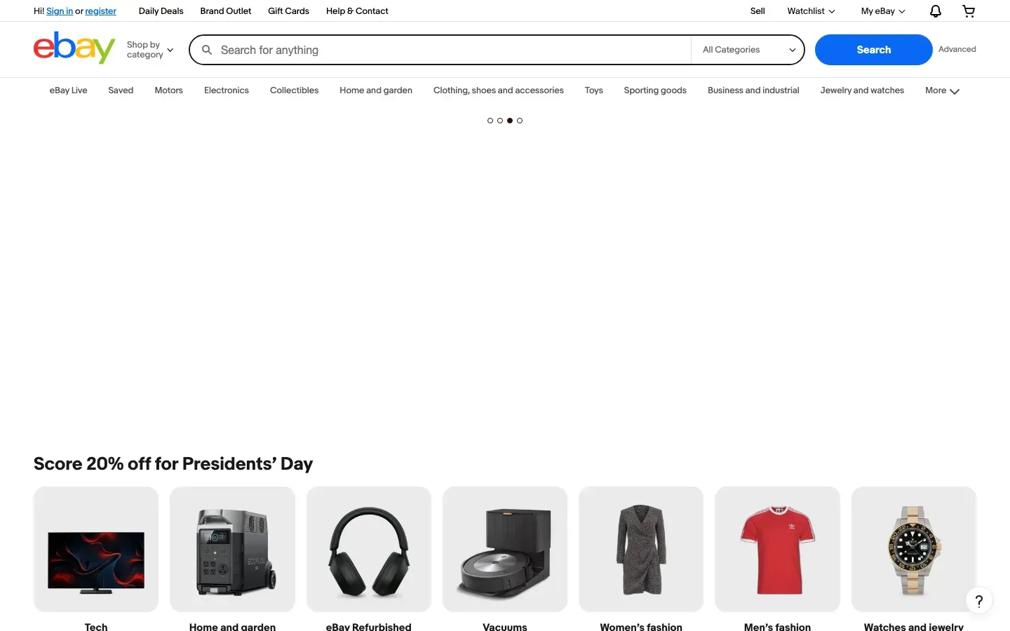 eBay desktop preview