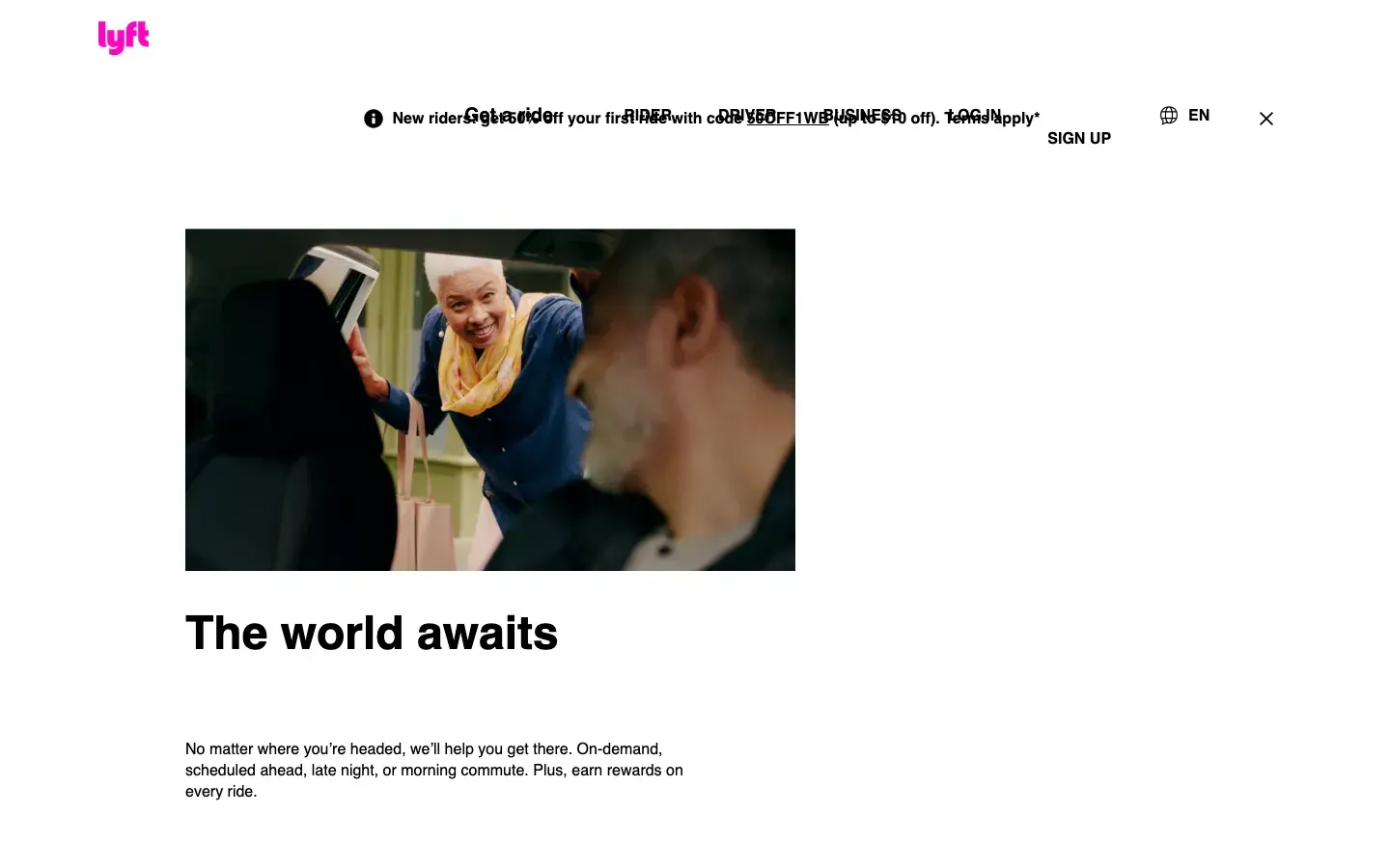Lyft desktop preview