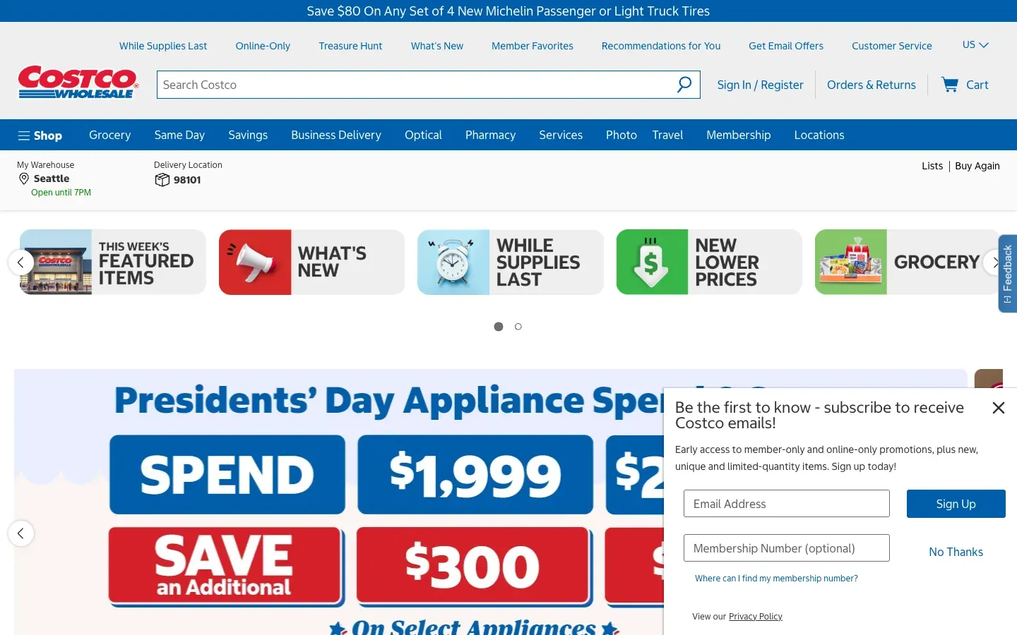 Costco desktop preview