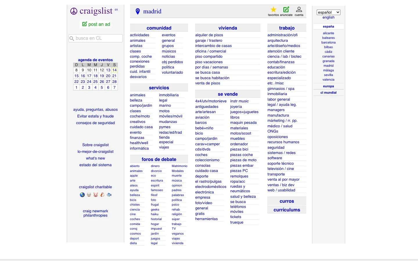 Craigslist desktop preview
