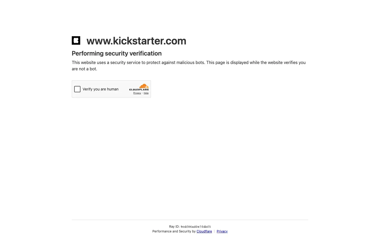Kickstarter desktop preview