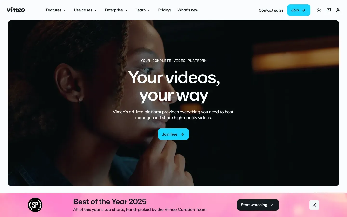 Vimeo desktop preview