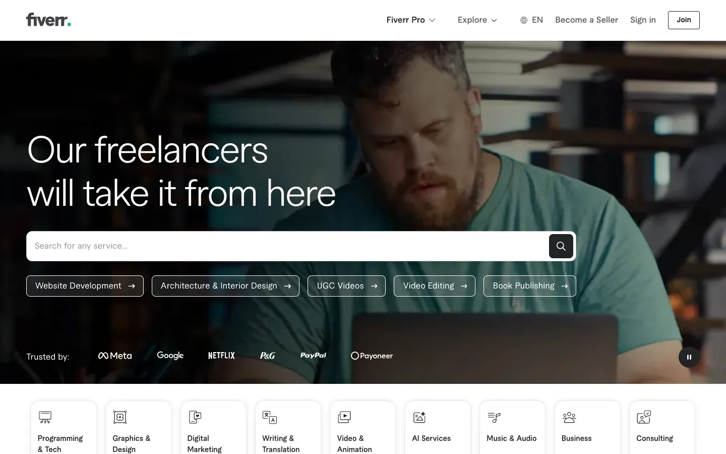 Fiverr desktop preview