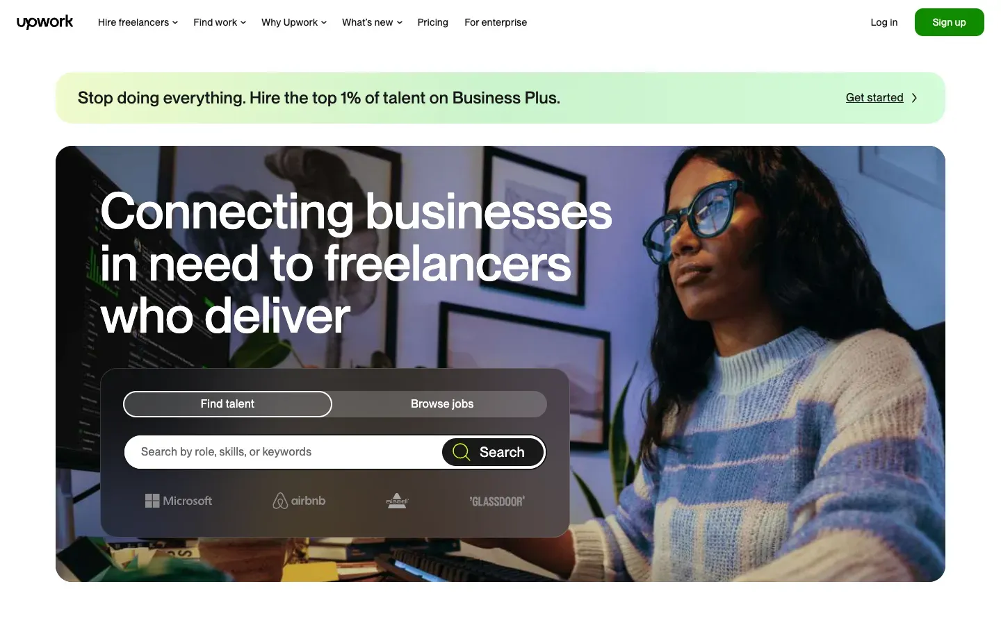 Upwork desktop preview