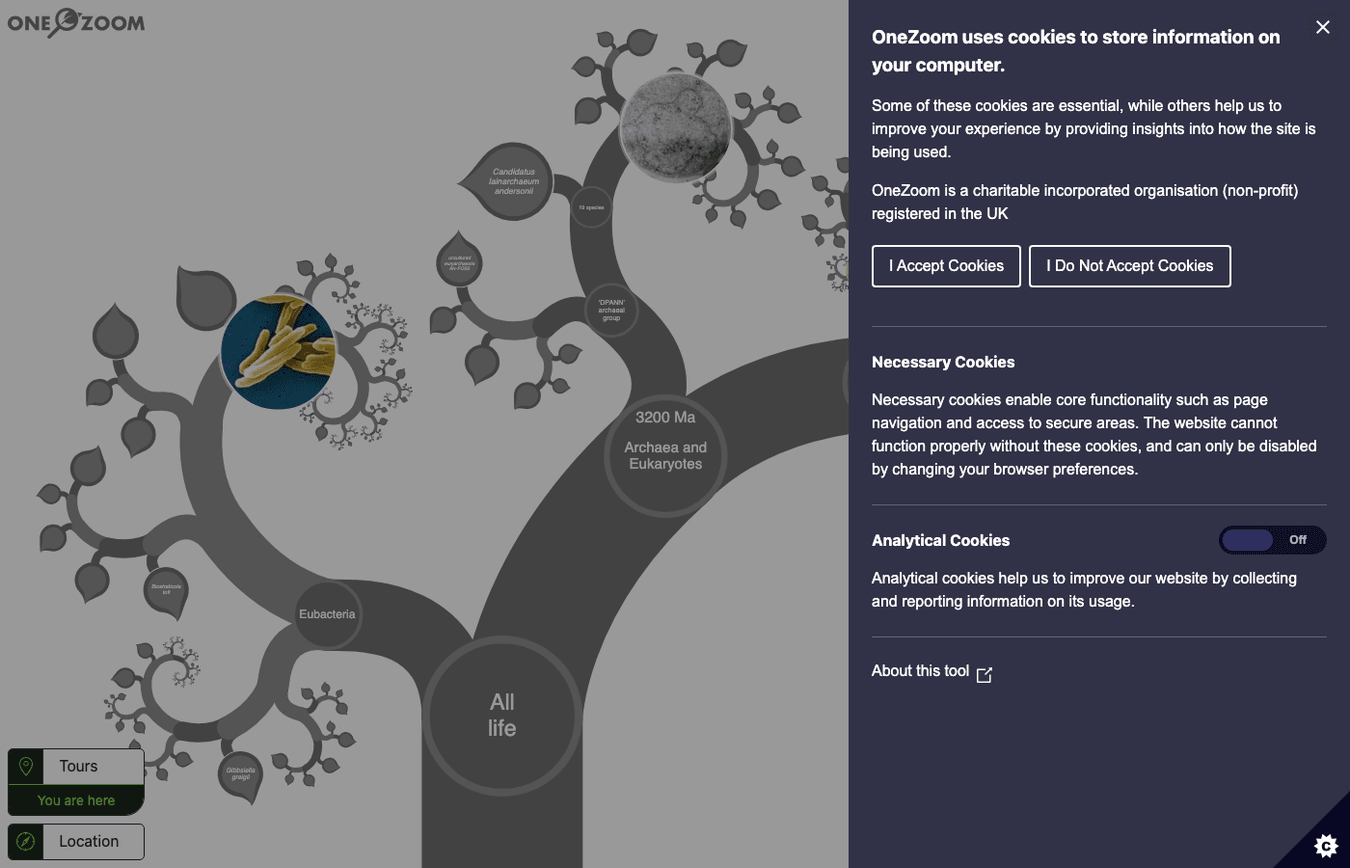OneZoom Tree of Life