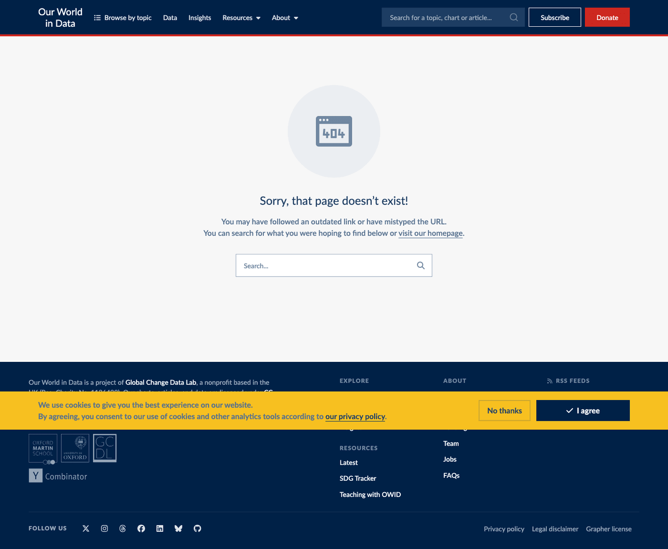 Our World in Data interactive charts