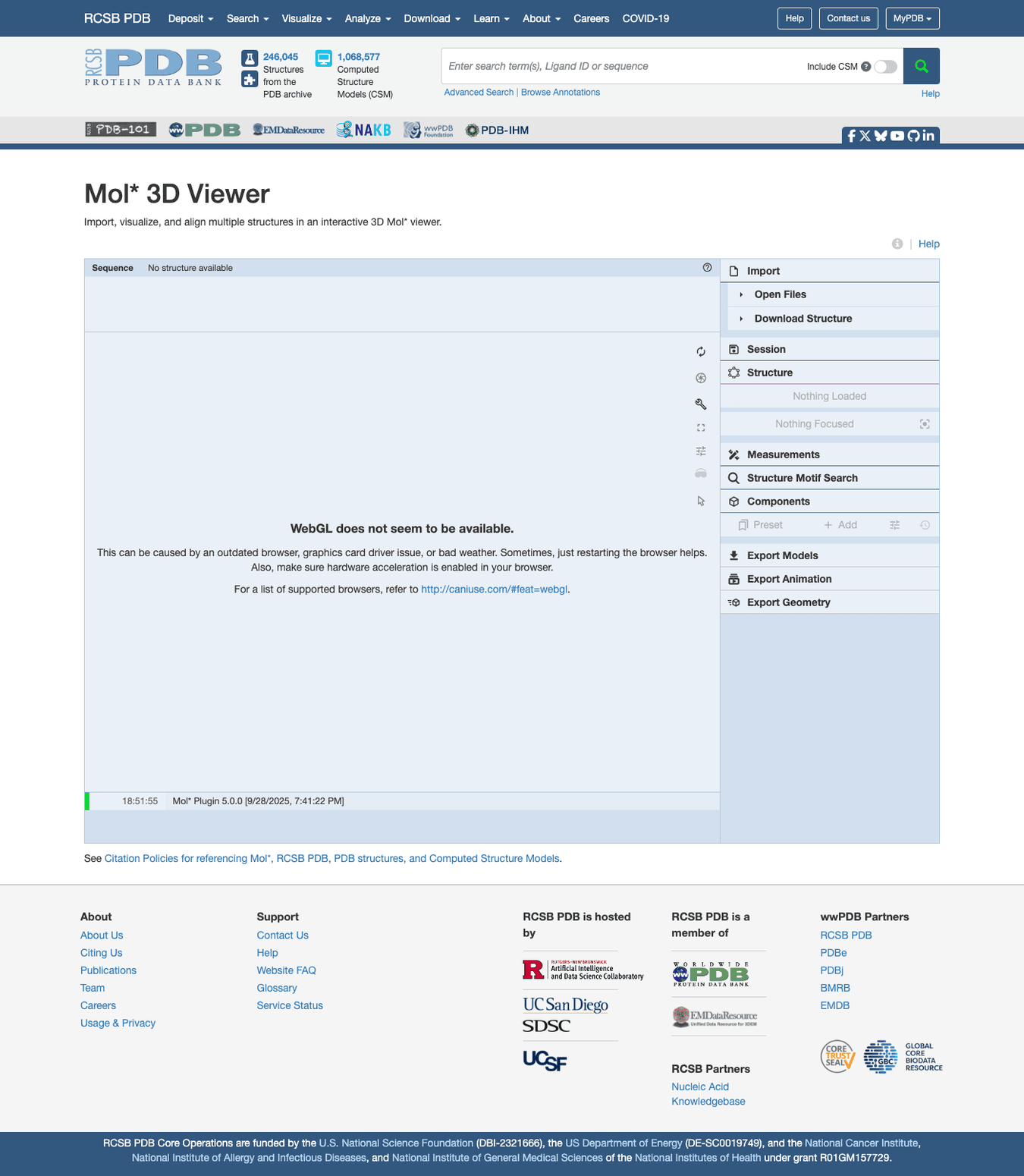 RCSB PDB Mol* viewer